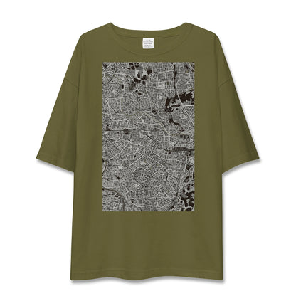 【成瀬（東京都）】地図柄ビッグシルエットTシャツ