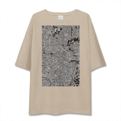 【成瀬（東京都）】地図柄ビッグシルエットTシャツ