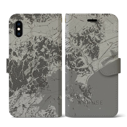 【鳴瀬（宮城県）】地図柄iPhoneケース（手帳タイプ）