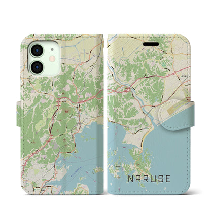 【鳴瀬（宮城県）】地図柄iPhoneケース（手帳タイプ）