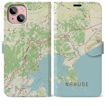 【鳴瀬（宮城県）】地図柄iPhoneケース（手帳タイプ）