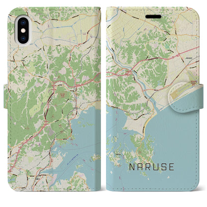 【鳴瀬（宮城県）】地図柄iPhoneケース（手帳タイプ）