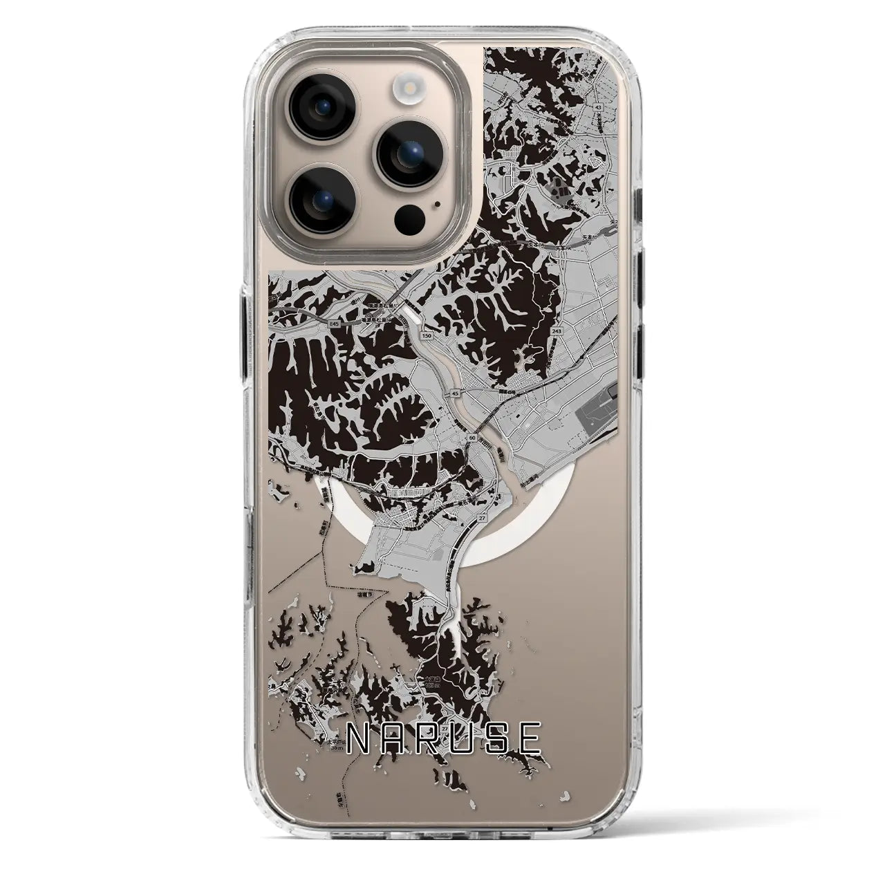 【鳴瀬（宮城県）】地図柄iPhoneケース（MagSafeタイプ）