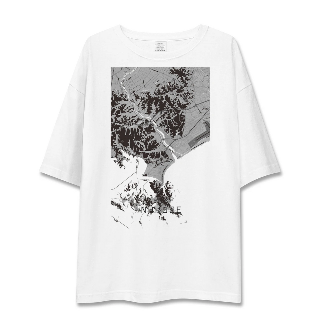 【鳴瀬（宮城県）】地図柄ビッグシルエットTシャツ