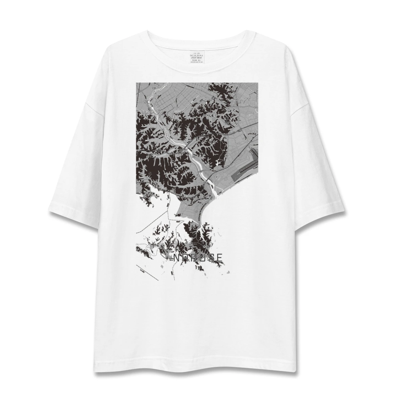 【鳴瀬（宮城県）】地図柄ビッグシルエットTシャツ