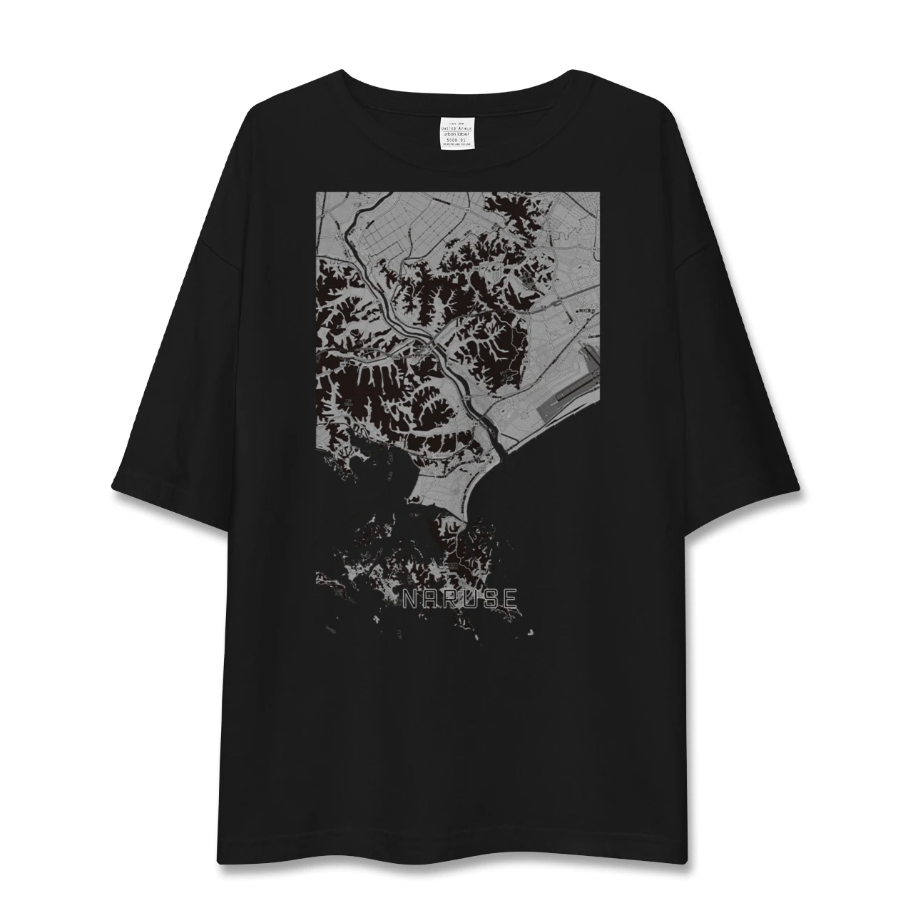 【鳴瀬（宮城県）】地図柄ビッグシルエットTシャツ