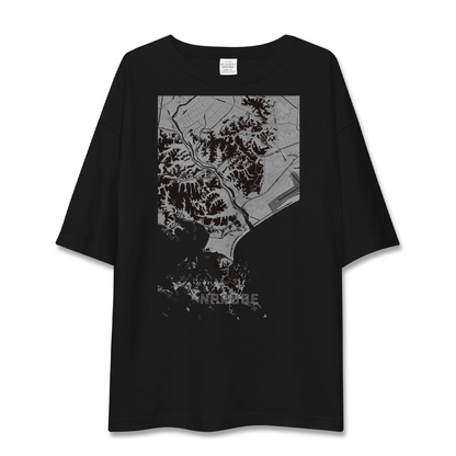 【鳴瀬（宮城県）】地図柄ビッグシルエットTシャツ