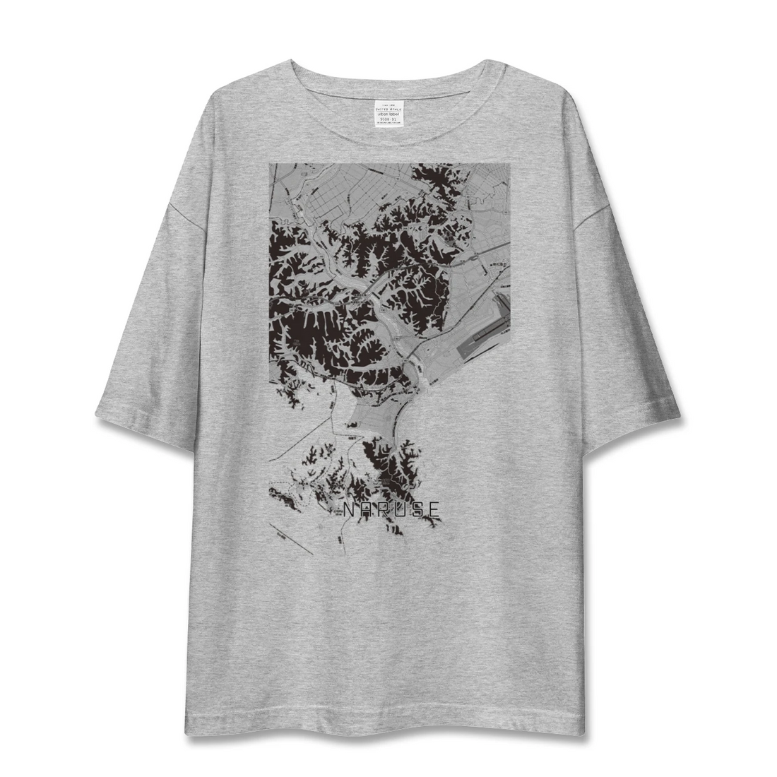 【鳴瀬(宮城県)】地図柄ビッグシルエットTシャツ