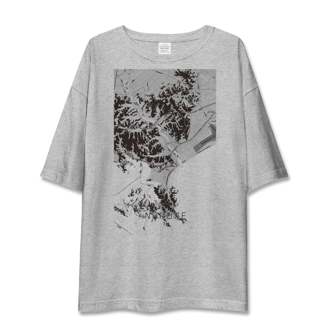 【鳴瀬（宮城県）】地図柄ビッグシルエットTシャツ