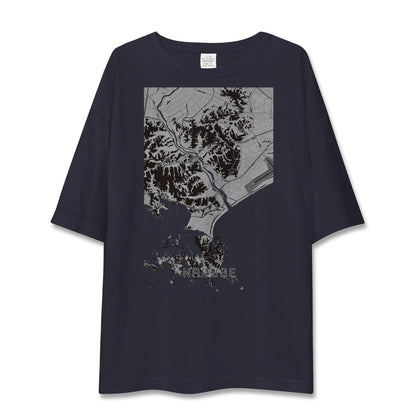 【鳴瀬（宮城県）】地図柄ビッグシルエットTシャツ
