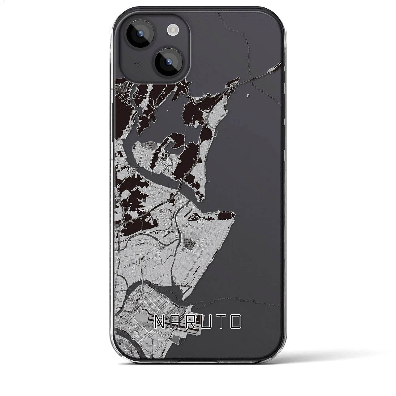 【鳴門（徳島県）】地図柄iPhoneケース（クリアタイプ）