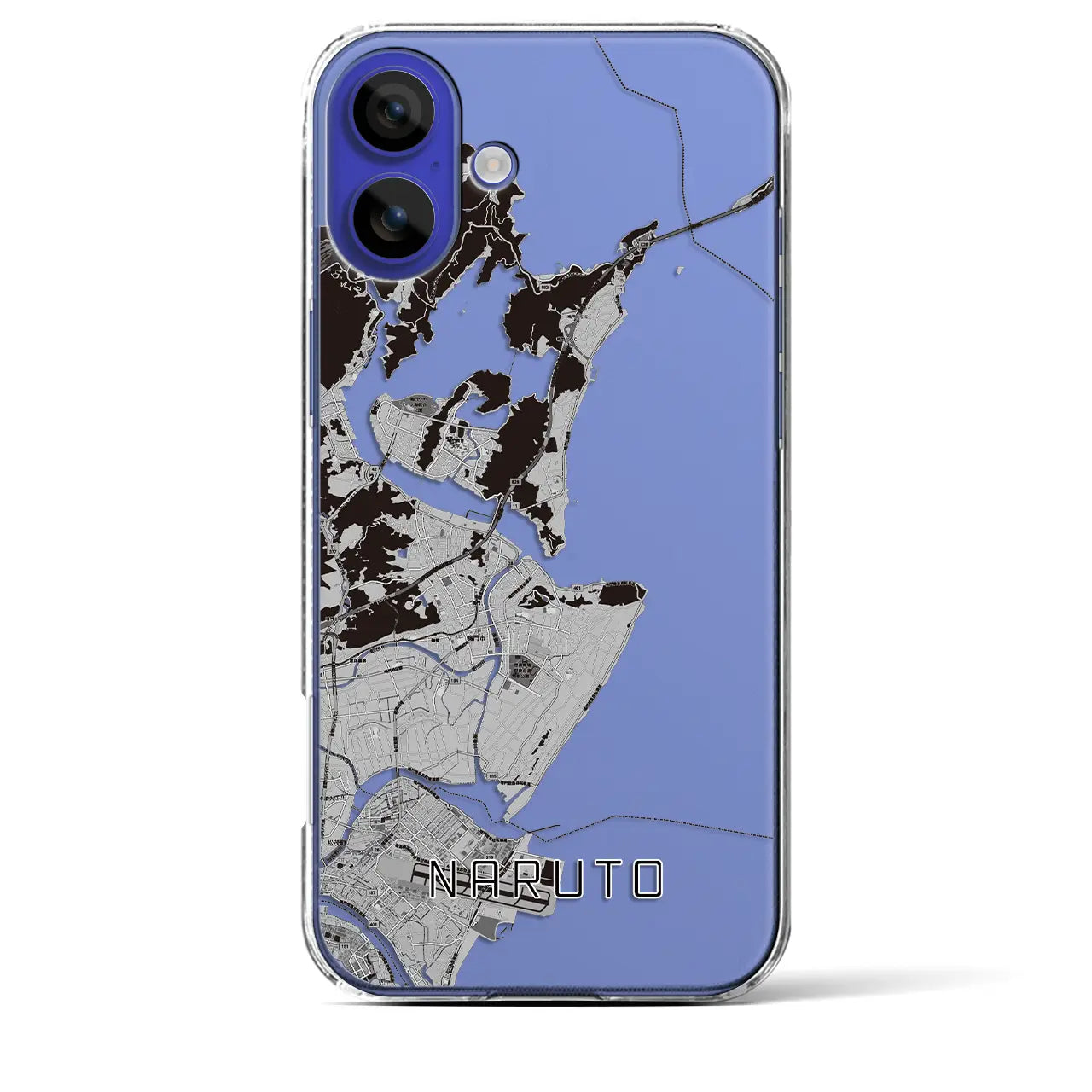 【鳴門（徳島県）】地図柄iPhoneケース（クリアタイプ）