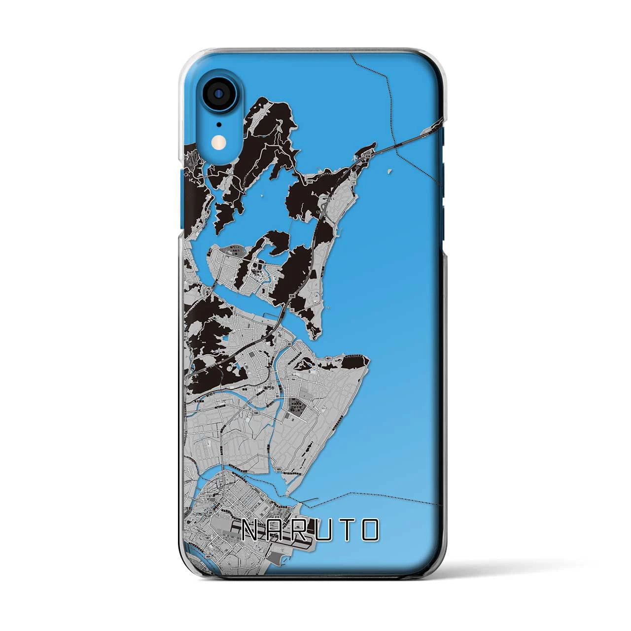 【鳴門（徳島県）】地図柄iPhoneケース（クリアタイプ）