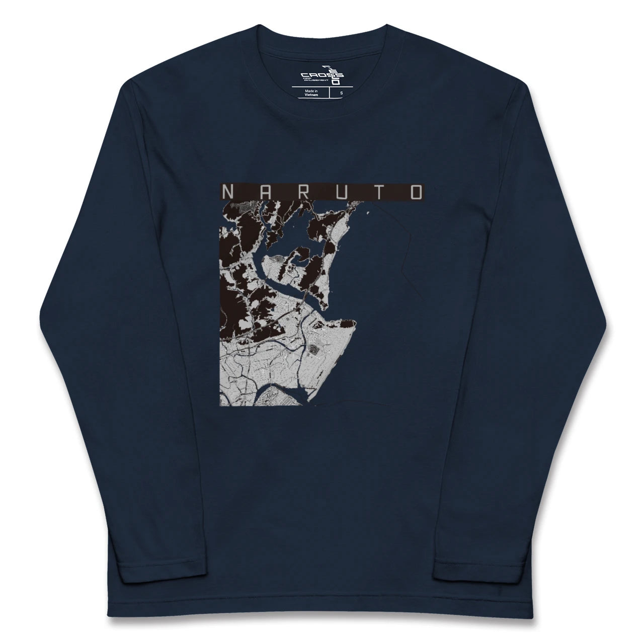 【鳴門（徳島県）】地図柄ロングスリーブTシャツ