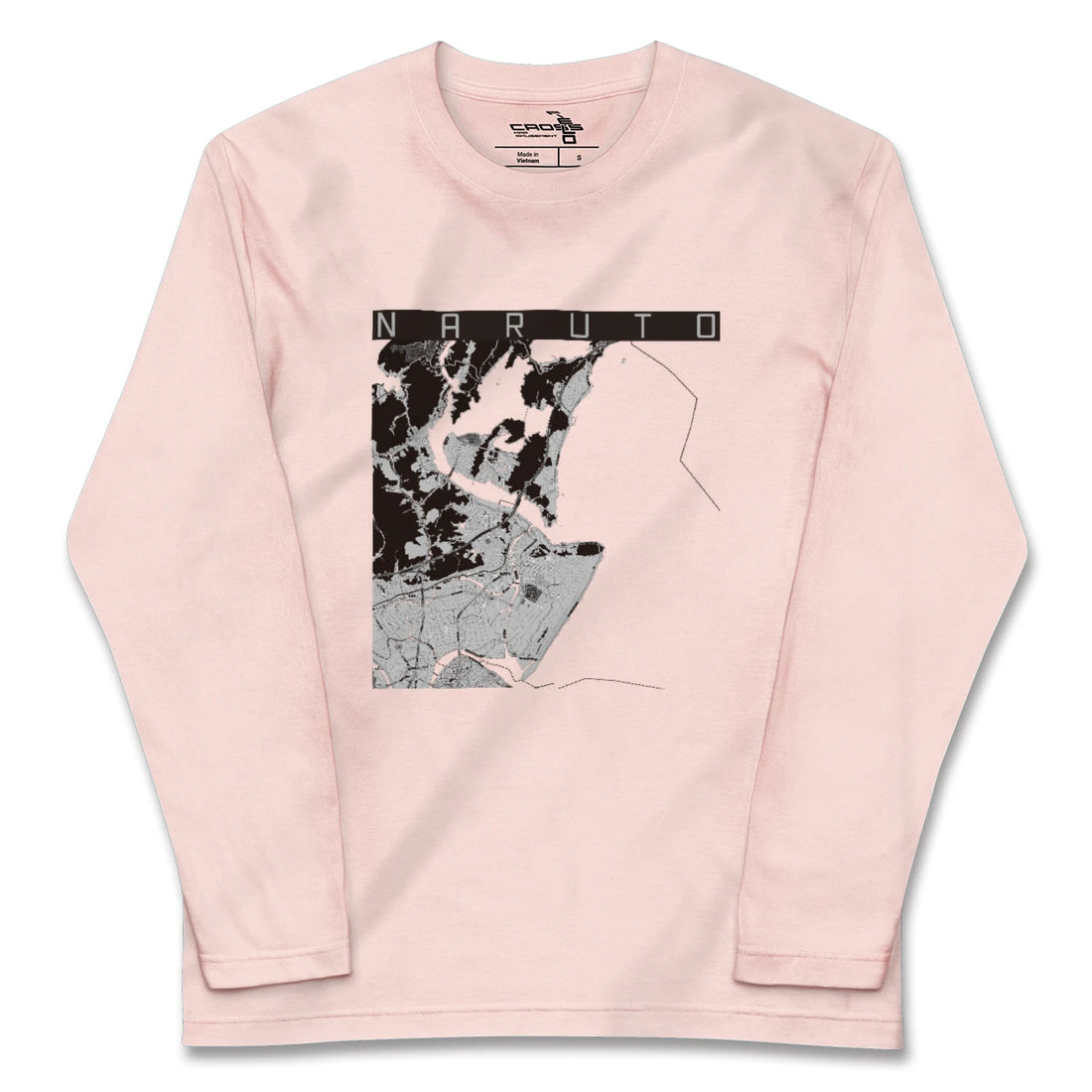 【鳴門（徳島県）】地図柄ロングスリーブTシャツ