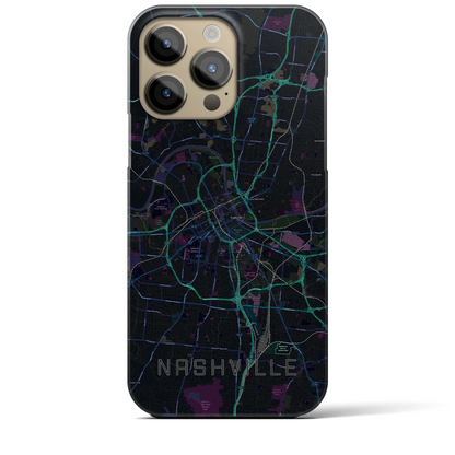 【ナッシュビル（アメリカ）】地図柄iPhoneケース（バックカバータイプ）