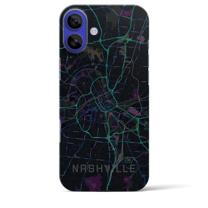 【ナッシュビル（アメリカ）】地図柄iPhoneケース（バックカバータイプ）