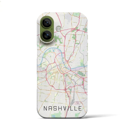 【ナッシュビル（アメリカ）】地図柄iPhoneケース（バックカバータイプ）