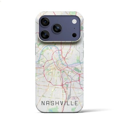 【ナッシュビル（アメリカ）】地図柄iPhoneケース（バックカバータイプ）