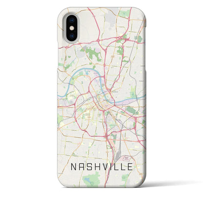 【ナッシュビル（アメリカ）】地図柄iPhoneケース（バックカバータイプ）