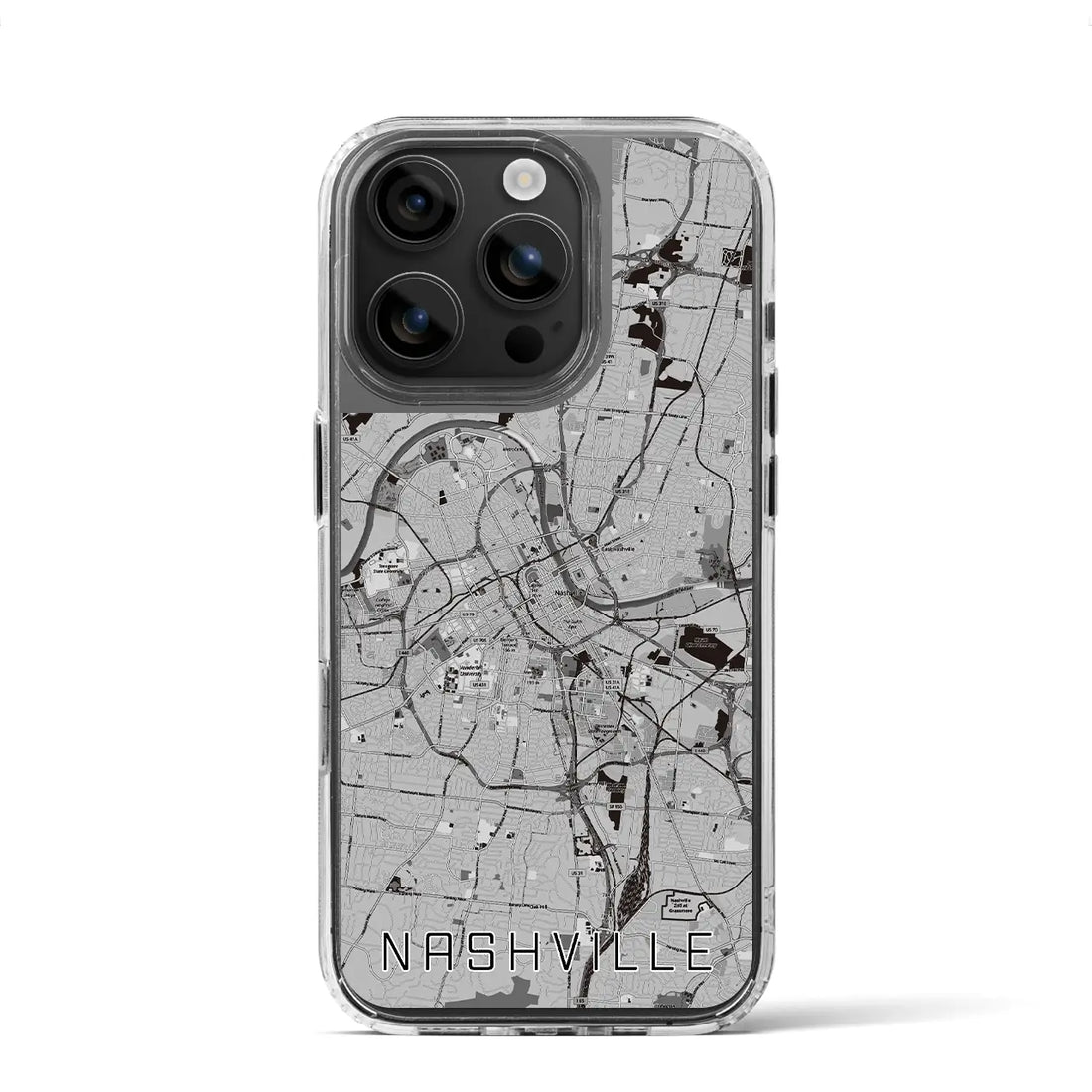 【ナッシュビル（アメリカ）】地図柄iPhoneケース（MagSafeタイプ）