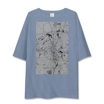 【ナッシュビル（アメリカ）】地図柄ビッグシルエットTシャツ