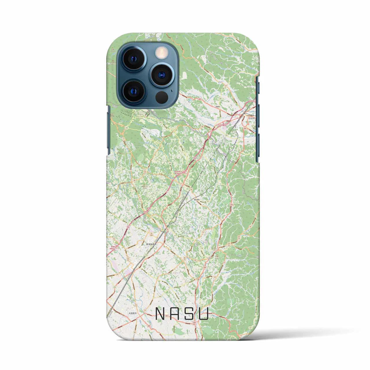 【那須（栃木県）】地図柄iPhoneケース（バックカバータイプ）