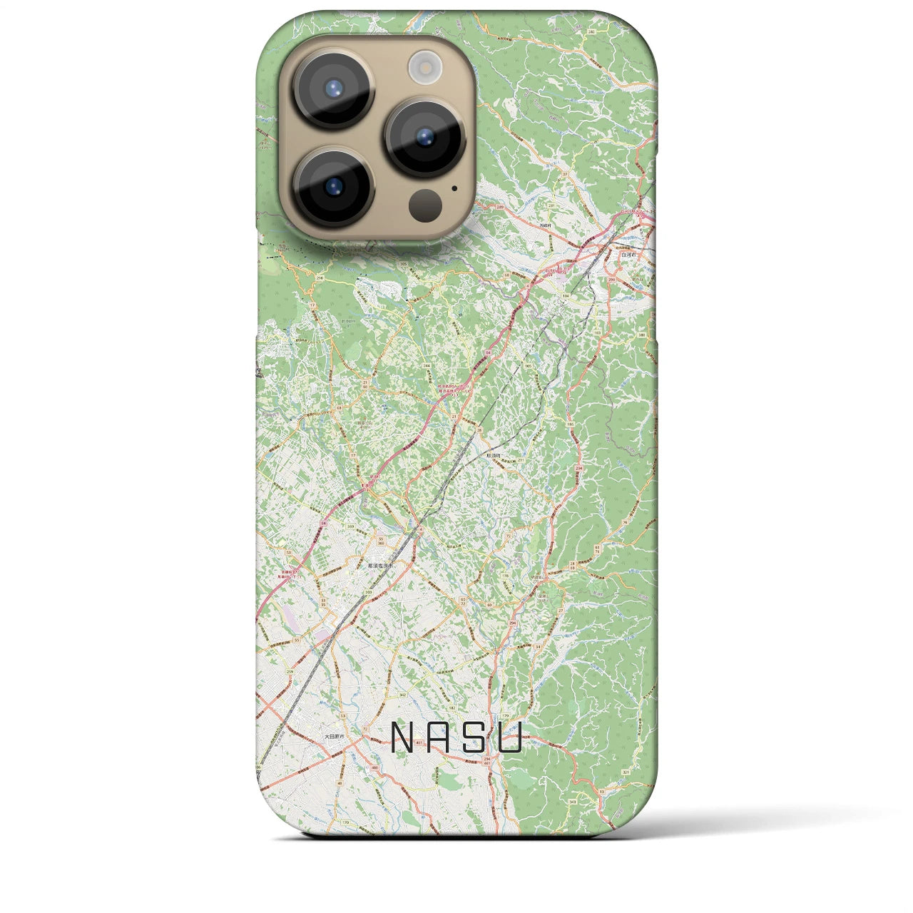 【那須（栃木県）】地図柄iPhoneケース（バックカバータイプ）