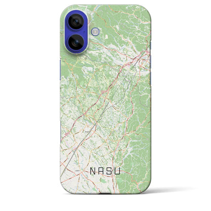 【那須（栃木県）】地図柄iPhoneケース（バックカバータイプ）ナチュラル・iPhone 16 Pro Max 用