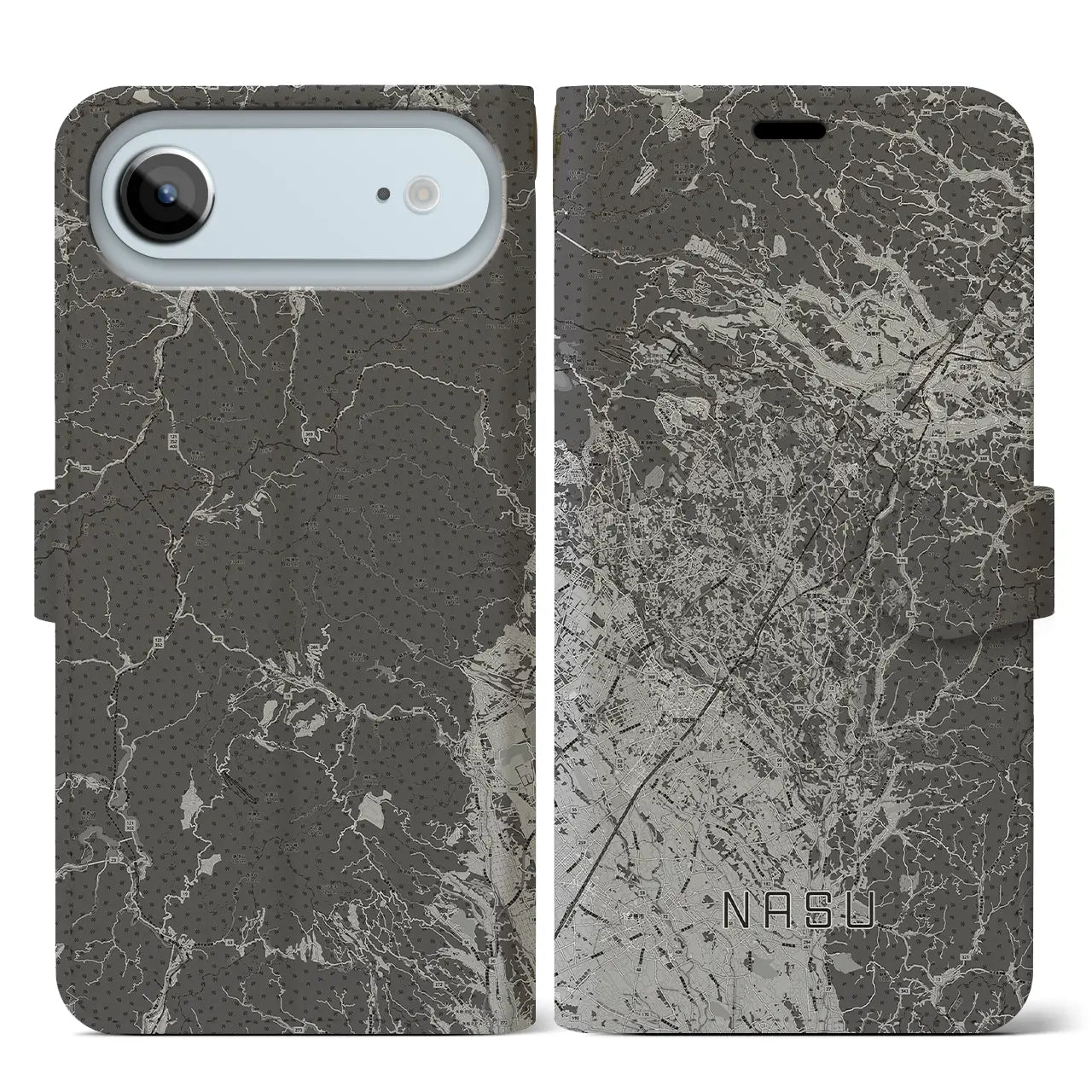 【那須（栃木県）】地図柄iPhoneケース（手帳タイプ）