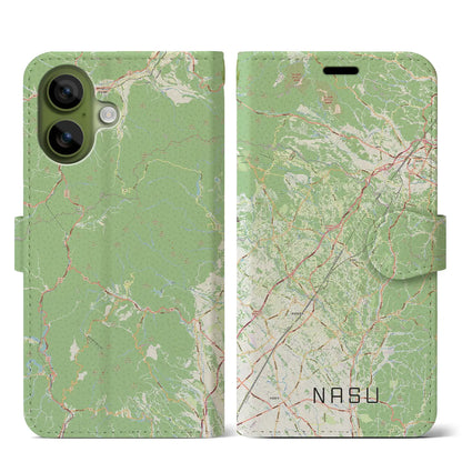 【那須（栃木県）】地図柄iPhoneケース（手帳タイプ）