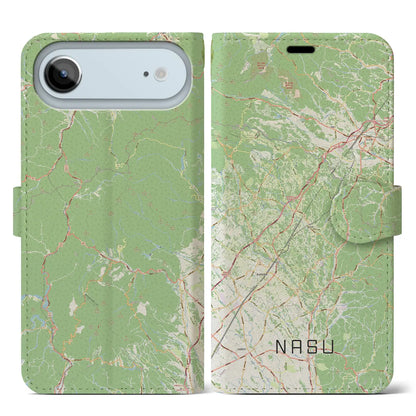 【那須（栃木県）】地図柄iPhoneケース（手帳タイプ）