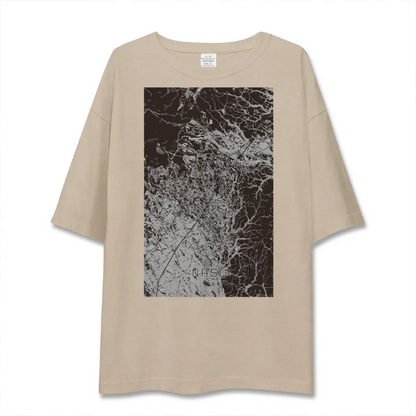 【那須（栃木県）】地図柄ビッグシルエットTシャツ