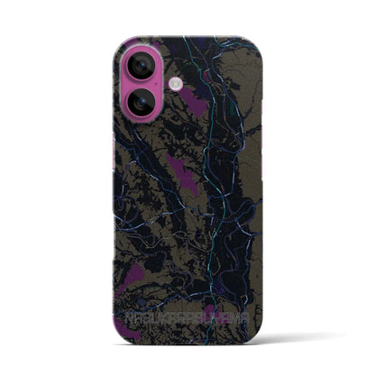 【那須烏山（栃木県）】地図柄iPhoneケース（バックカバータイプ）