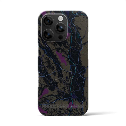 【那須烏山（栃木県）】地図柄iPhoneケース（バックカバータイプ）