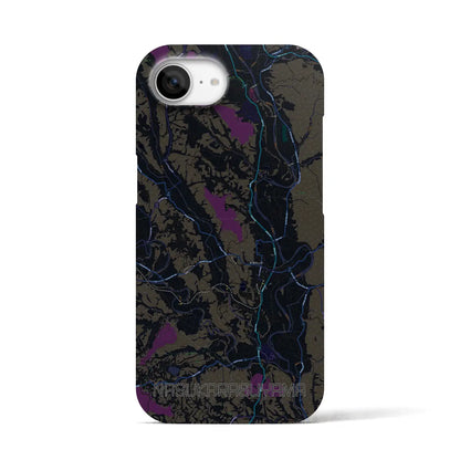 【那須烏山（栃木県）】地図柄iPhoneケース（バックカバータイプ）