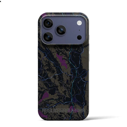 【那須烏山（栃木県）】地図柄iPhoneケース（バックカバータイプ）