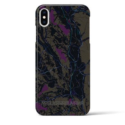 【那須烏山（栃木県）】地図柄iPhoneケース（バックカバータイプ）