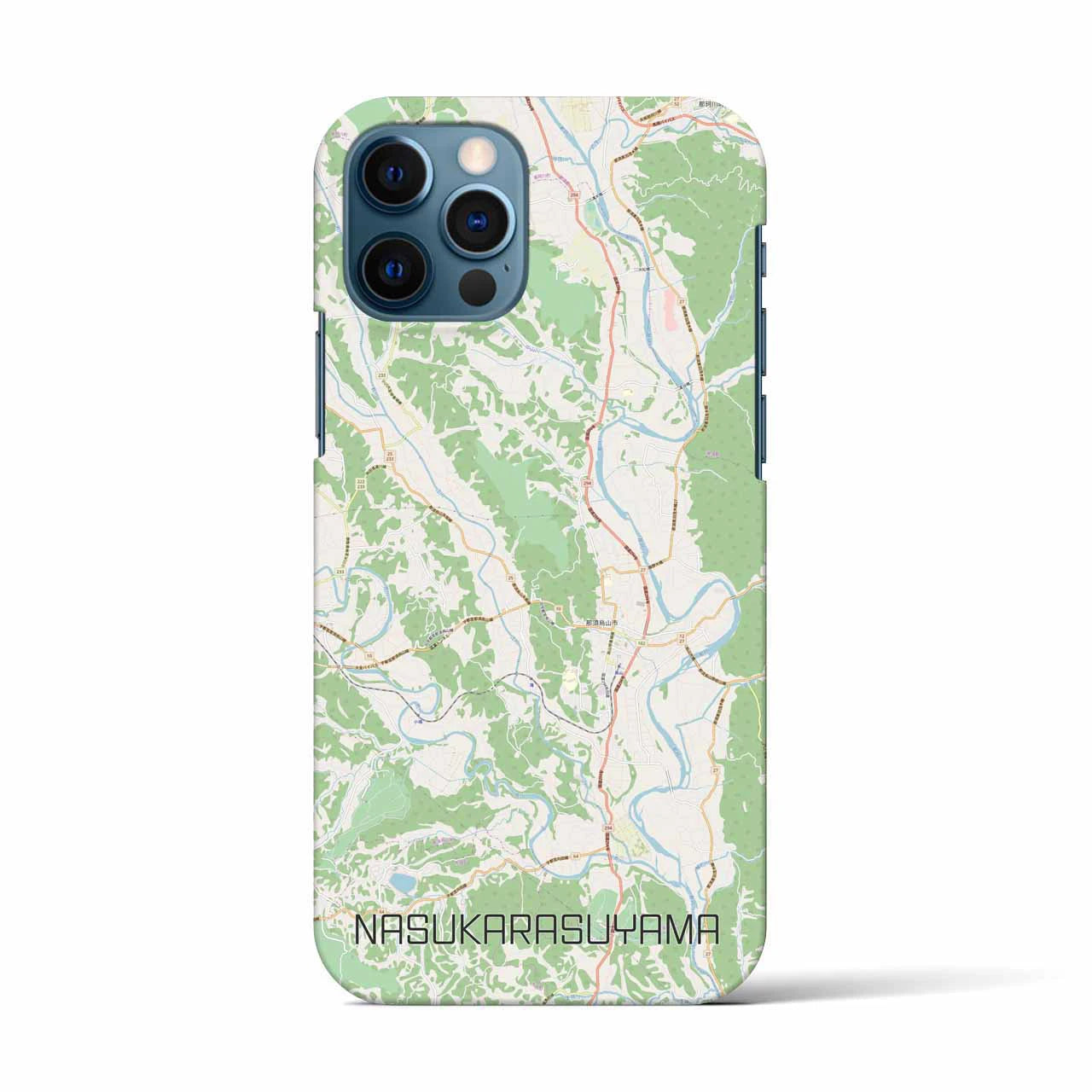 【那須烏山（栃木県）】地図柄iPhoneケース（バックカバータイプ）