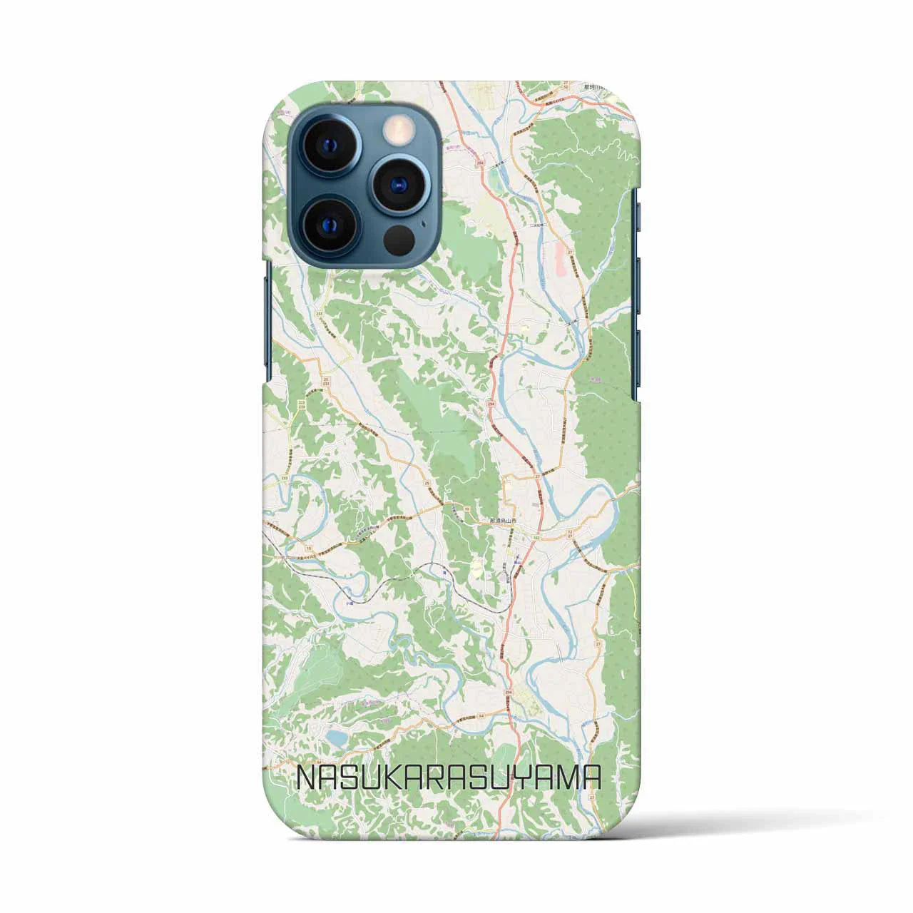 【那須烏山（栃木県）】地図柄iPhoneケース（バックカバータイプ）