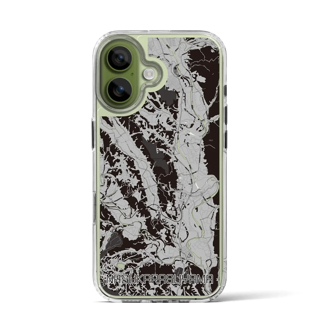 【那須烏山（栃木県）】地図柄iPhoneケース（MagSafeタイプ）