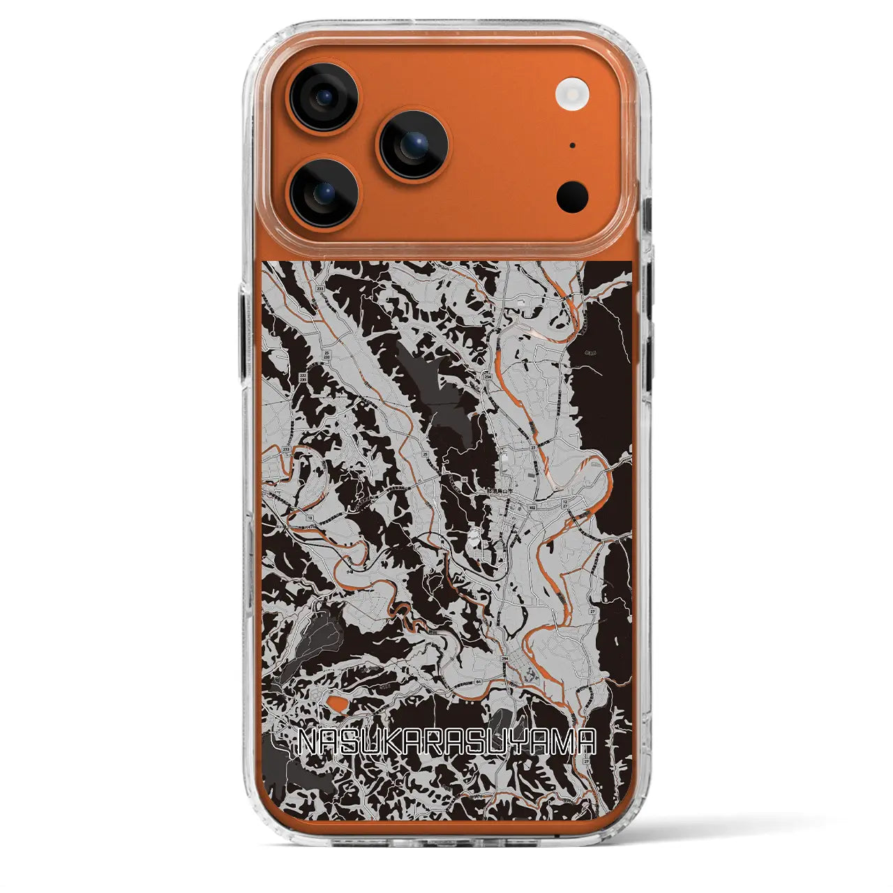 【那須烏山（栃木県）】地図柄iPhoneケース（MagSafeタイプ）