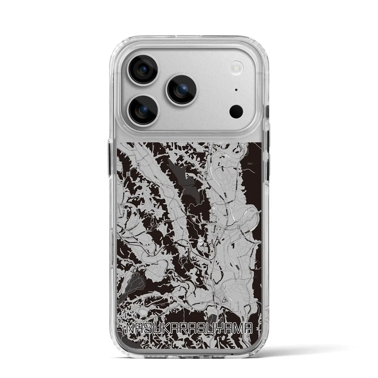 【那須烏山（栃木県）】地図柄iPhoneケース（MagSafeタイプ）