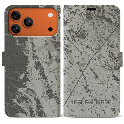 【那須塩原（栃木県）】地図柄iPhoneケース（手帳タイプ）