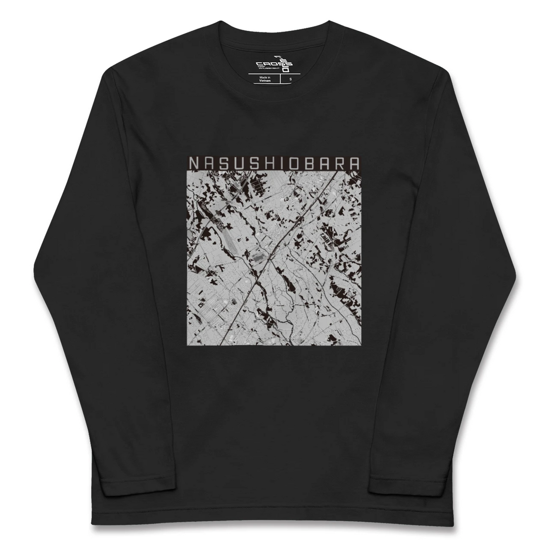 【那須塩原(栃木県)】地図柄ロングスリーブTシャツ