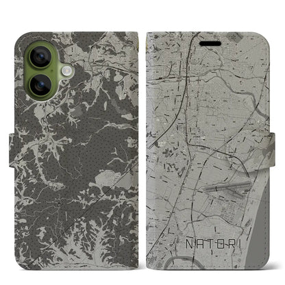 【名取（宮城県）】地図柄iPhoneケース（手帳タイプ）