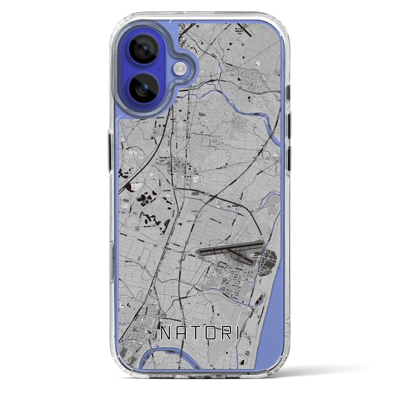 【名取（宮城県）】地図柄iPhoneケース（MagSafeタイプ）
