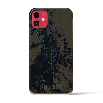 【名寄（北海道）】地図柄iPhoneケース（バックカバータイプ）