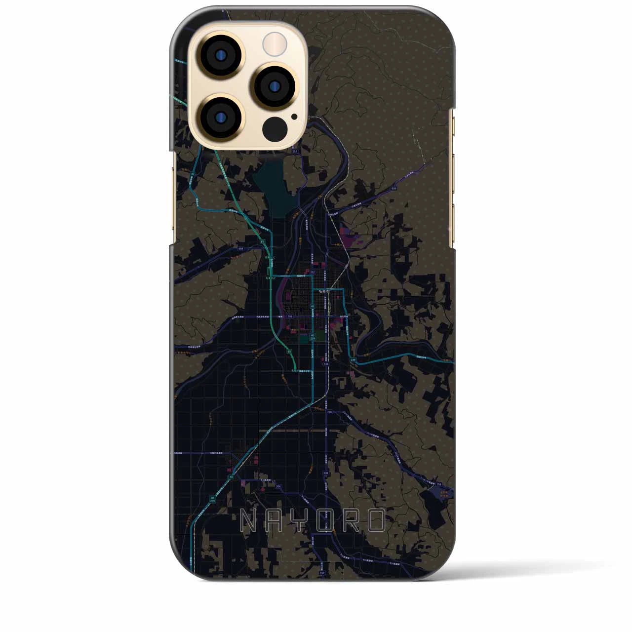 【名寄（北海道）】地図柄iPhoneケース（バックカバータイプ）