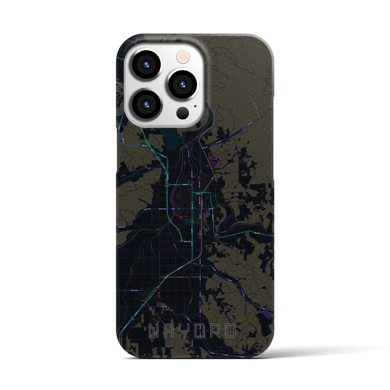 【名寄（北海道）】地図柄iPhoneケース（バックカバータイプ）